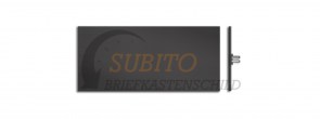 Klingelschild Schweizer IT25 54 x 25 Alu Schwarz